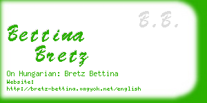 bettina bretz business card